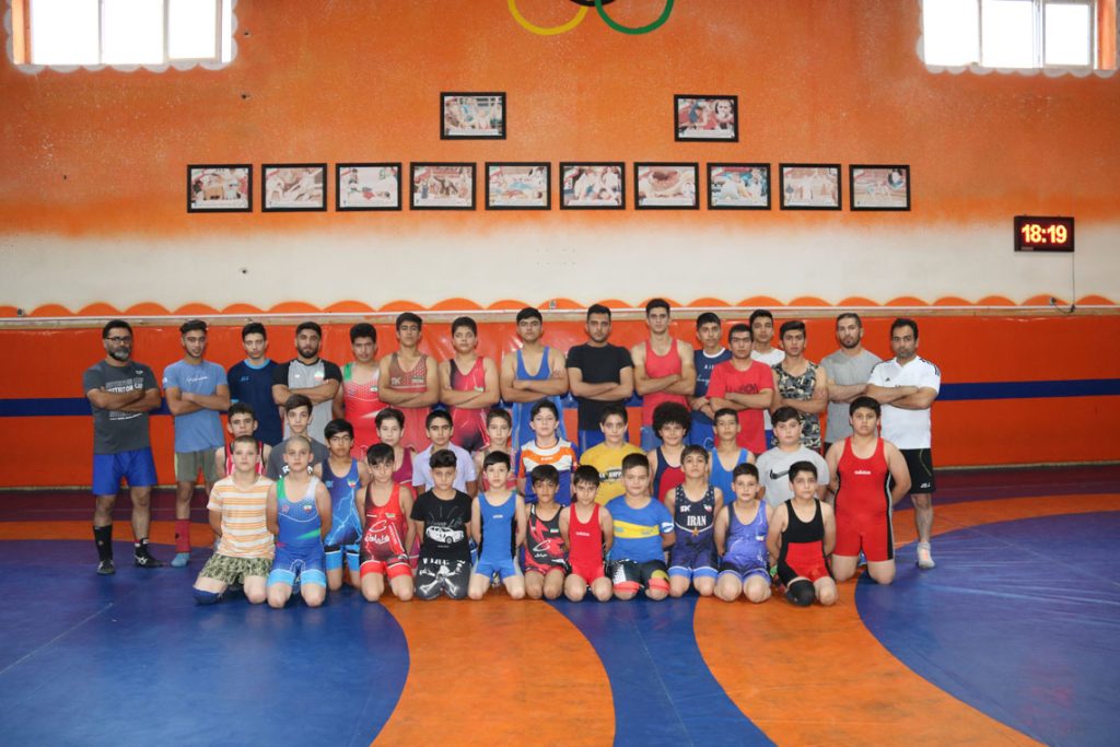 خانه کشتی مربی حشمت اله احمدی حامد کشتی همدان