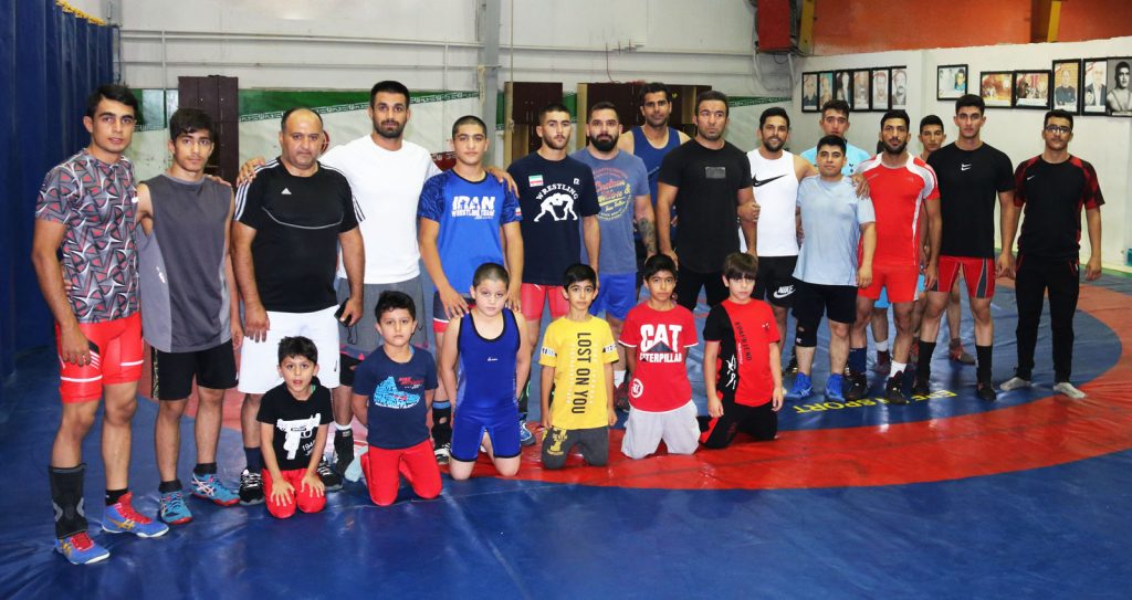 مربی کشتی خانه کشتی حامد کوکبی و مصطفی یونسی