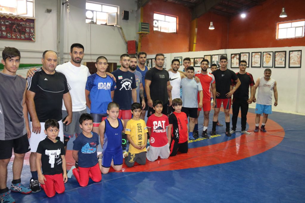 مربی کشتی خانه کشتی حامد کوکبی و مصطفی یونسی