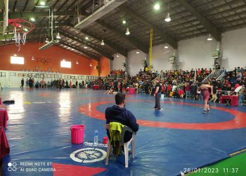 مسابقات کشتی رده سنی نوجوانان شهرستان همدان برگزاری