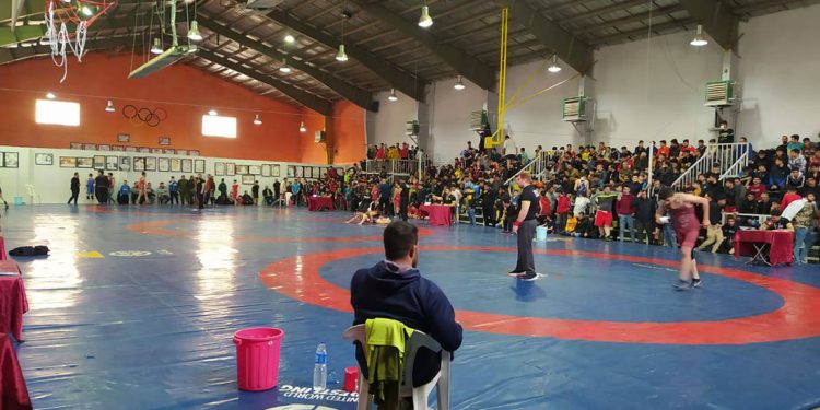 مسابقات کشتی رده سنی نوجوانان شهرستان همدان برگزاری