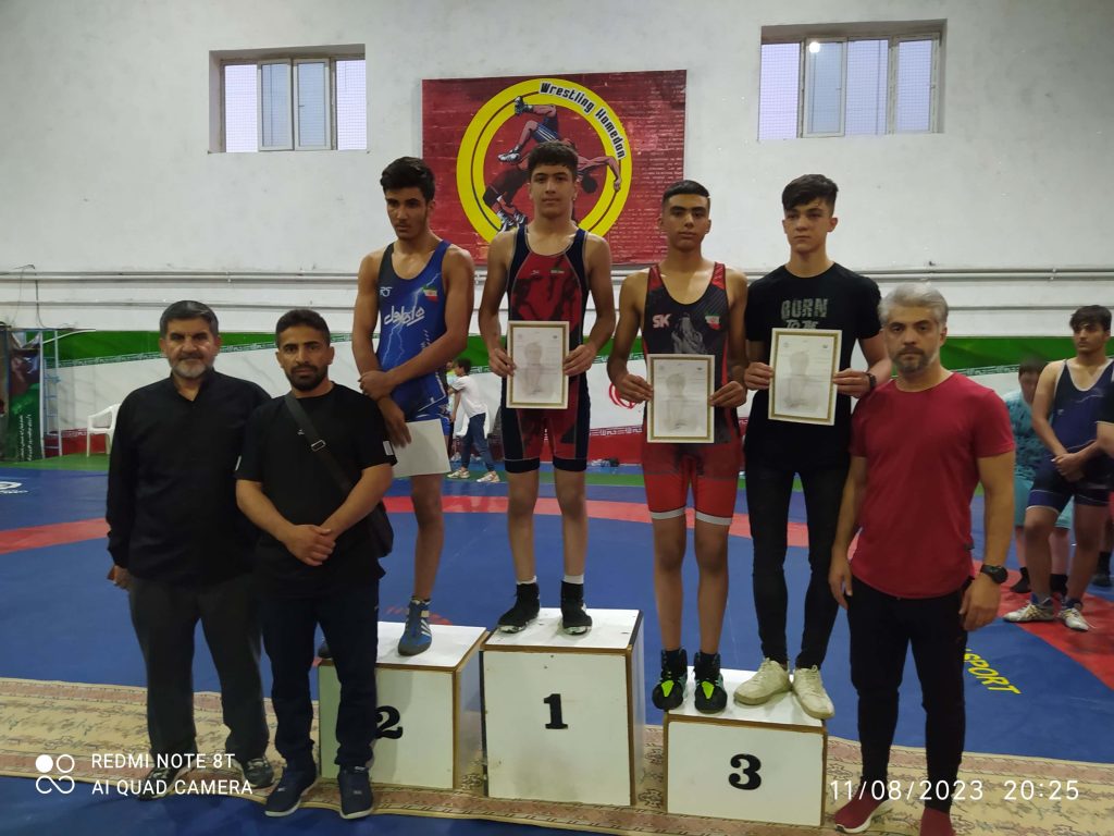 نتایج مسابقات استعدادهای برتر کشتی شهرستان همدان1402