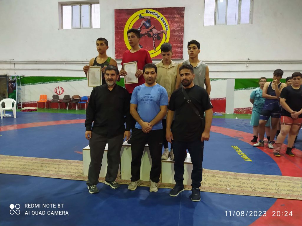 نتایج مسابقات استعدادهای برتر کشتی شهرستان همدان1402