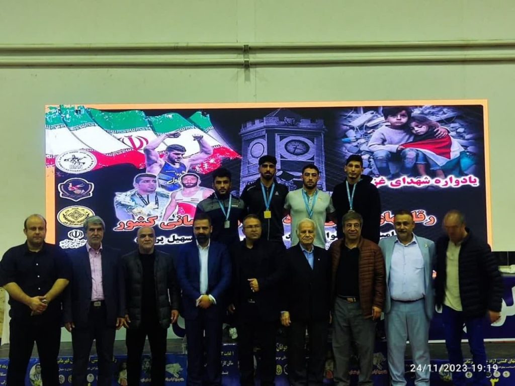 کسب مقام سومی جوانان کشور توسط امیر حسین عظیمی جم کشتی همدان