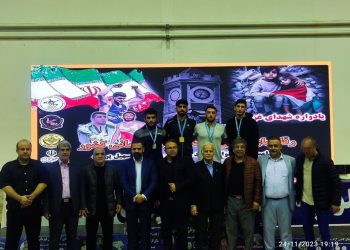 کسب مقام سومی جوانان کشور توسط امیر حسین عظیمی جم کشتی همدان