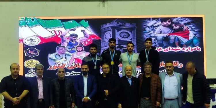 کسب مقام سومی جوانان کشور توسط امیر حسین عظیمی جم کشتی همدان